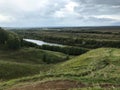 View of the Klyazma river from Lysa Gora Royalty Free Stock Photo